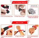 Reflective LED Armband USB Rechargeable Wristband Reflective Straps Tape Bracelets for Running, Cycling, Walking