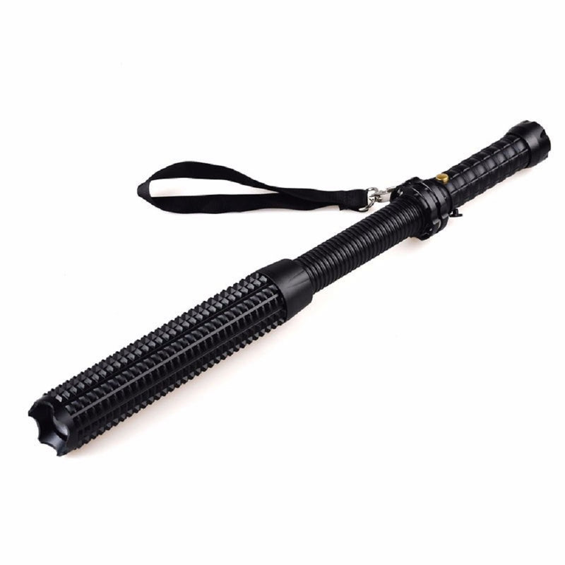 Telescopic Tactical Flashlight, Hi Power, IP65 Waterproof, 3 Light Modes, Long Lasting, for Camping, Security, Emergency Use