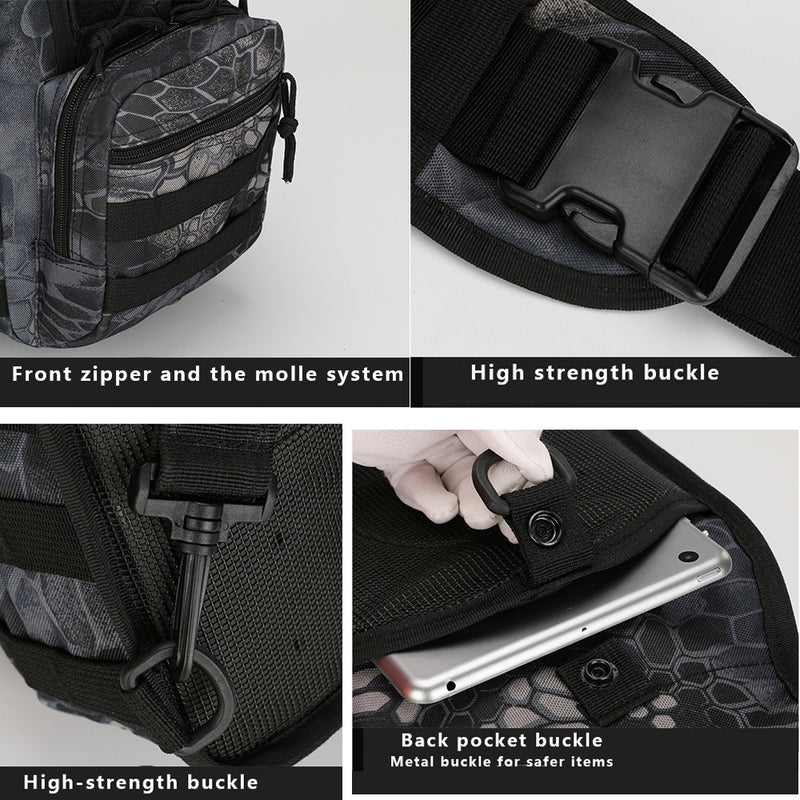 Hiking Trekking Backpack Sports Climbing Shoulder Bags Tactical Camping Hunting Daypack Fishing Outdoor Military Shoulder Bag