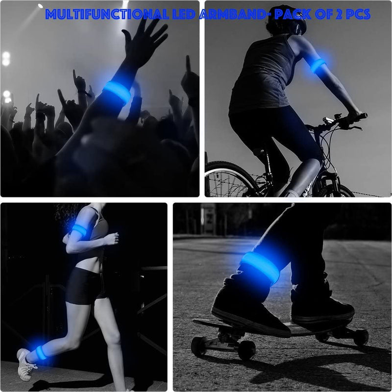 Rechargeable Led Armband for Night Running High Visibility Reflective Band  for Outdoor Sports Cycling