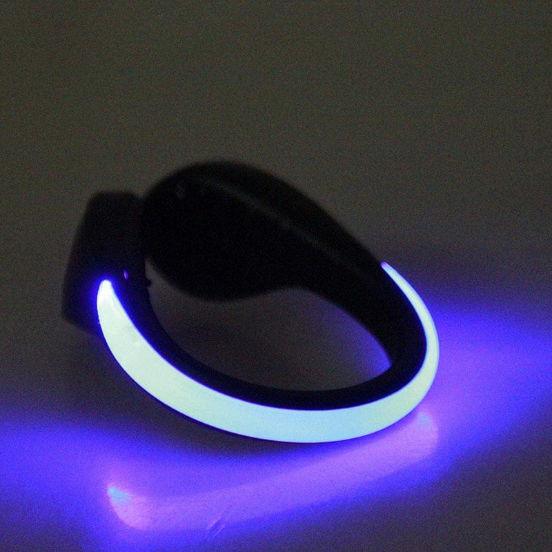 Reflective Color Changing LED Shoe Clip Light for Running, Jogging, Walking, Biking