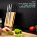 AWEMOZ magnetic knife block made of wood, magnetic knife holder made of bamboo without knife/unequipped.