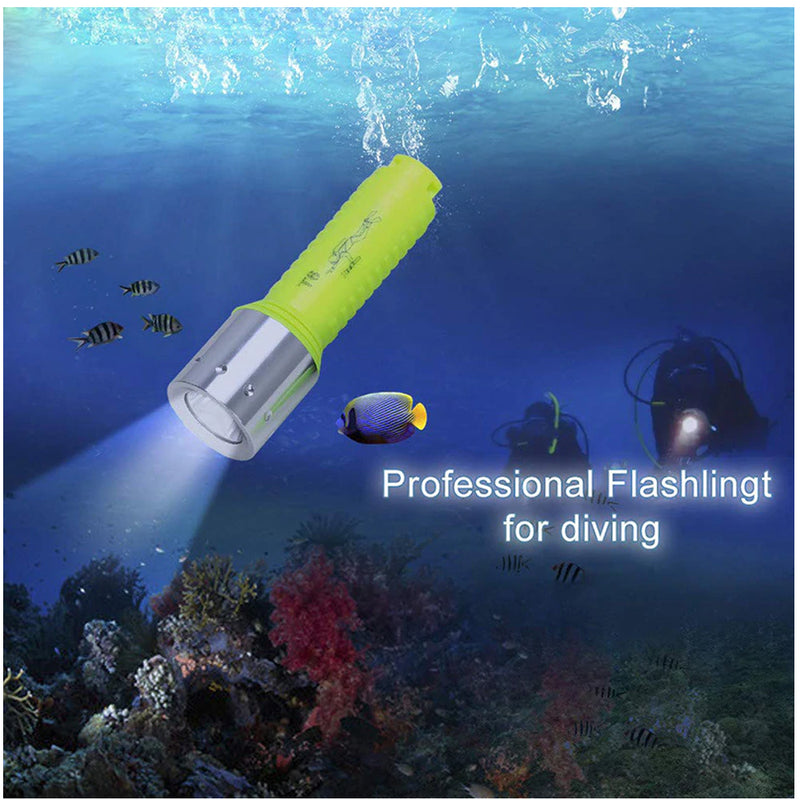 New Mini Q5 Waterproof Diver Flashlight/Torch Lights Portable Underwater LED Diving Flashlight EDC Flashlight