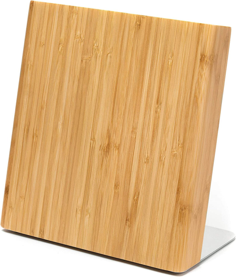 AWEMOZ magnetic knife block made of wood, magnetic knife holder made of bamboo without knife/unequipped.