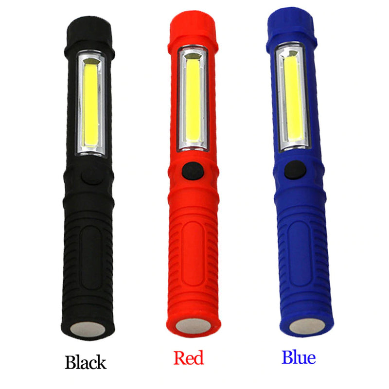 Multifunction Mini COB Portable LED Light Inspection Torch Tactical Magnetic Base and Clip Maintenance Pen flashlight for Camp