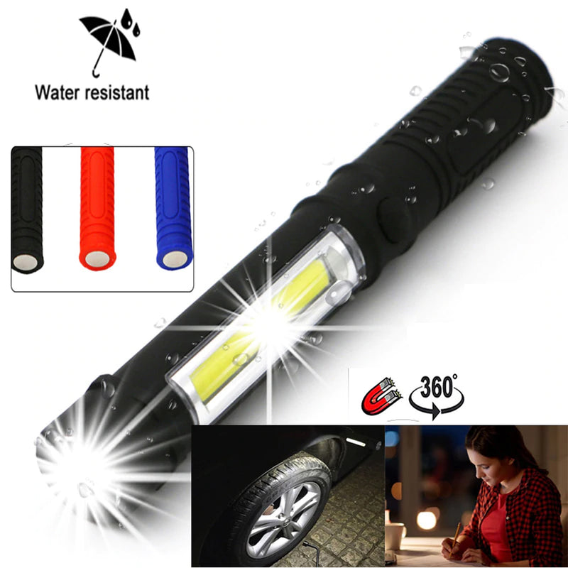 Multifunction Mini COB Portable LED Light Inspection Torch Tactical Magnetic Base and Clip Maintenance Pen flashlight for Camp