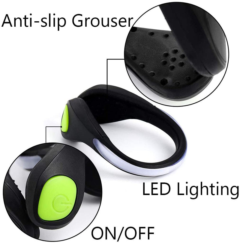 Reflective Color Changing LED Shoe Clip Light for Running, Jogging, Walking, Biking