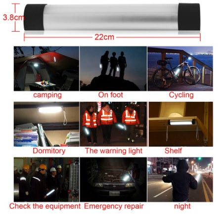 Camping Tactical Portable LED Flashlight USB Rechargeable Magnetic COB Light