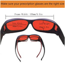 Professional Laser Protective Glasses for 190nm-540nm, 405nm,445nm, 532nm Laser and Violet/Blue/Green Laser Safety Goggles 450nm
