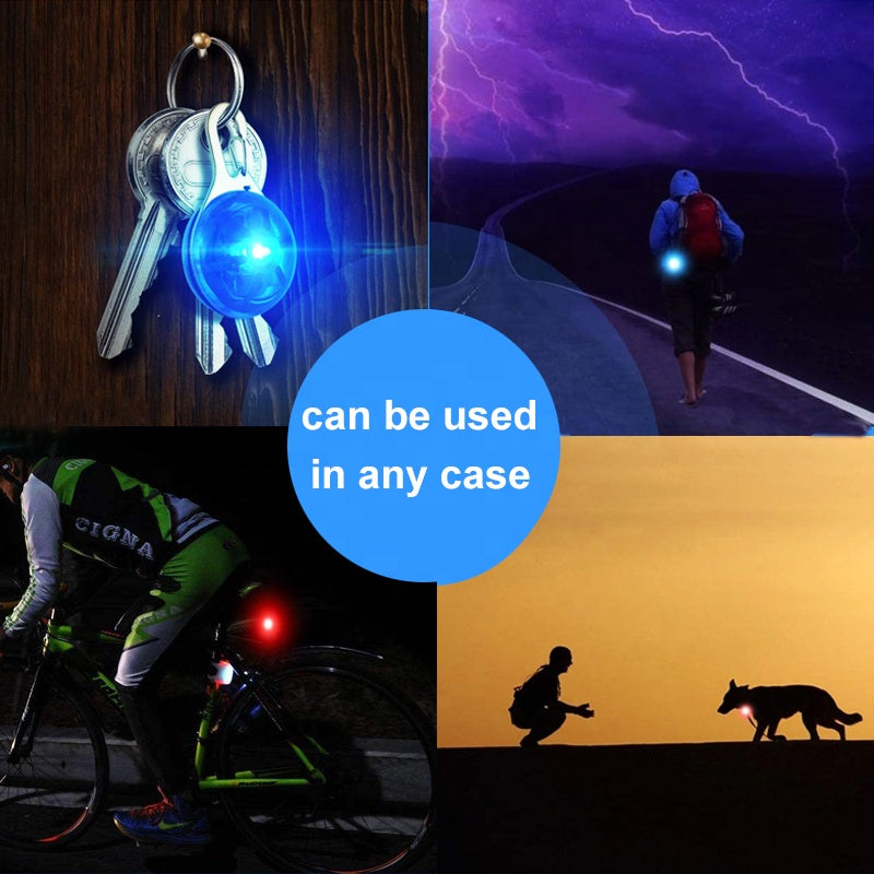 Clip-on Dog Cat Pet Safety LED Collars Lights with 3 Modes Dog Costume Toy Accessories Night Time Walking Camping Hiking