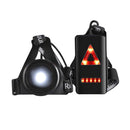 Waterproof Outdoor Sport Running Lights LED Night Cycling Flashlight Warning Bike Light USB Chest Lamp Walking Night Jogging