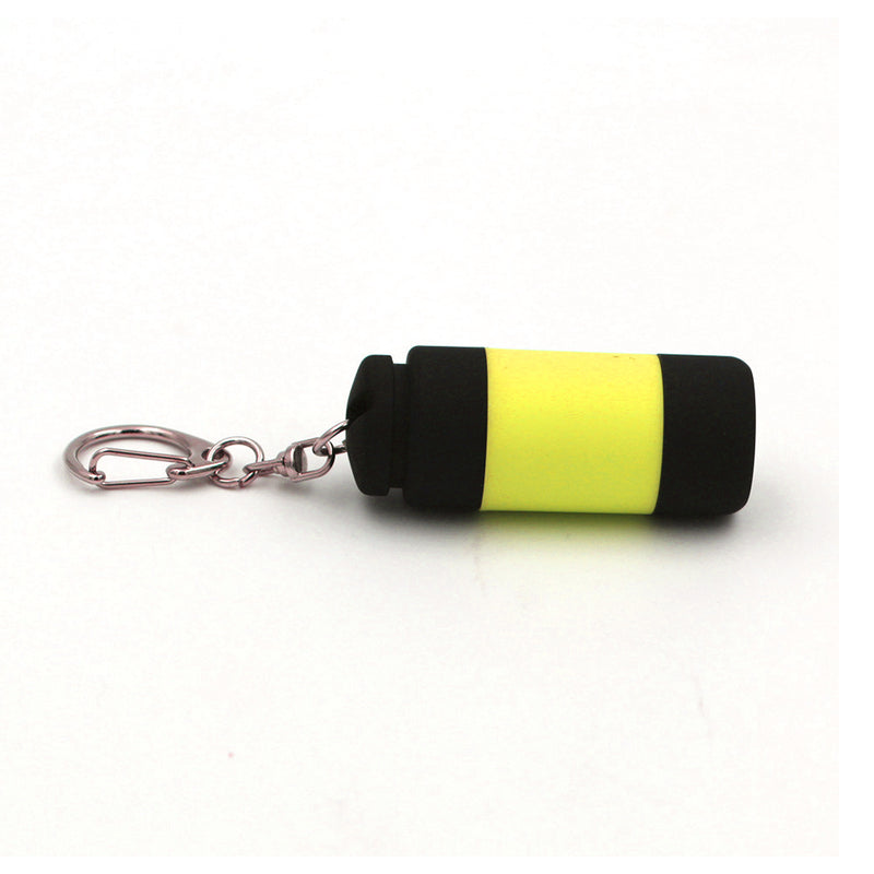 LED Mini Flashlight Key Chain Portable Torch Outdoors Waterproof Built-in Battery USB Rechargeable Hiking Camping Flashlights