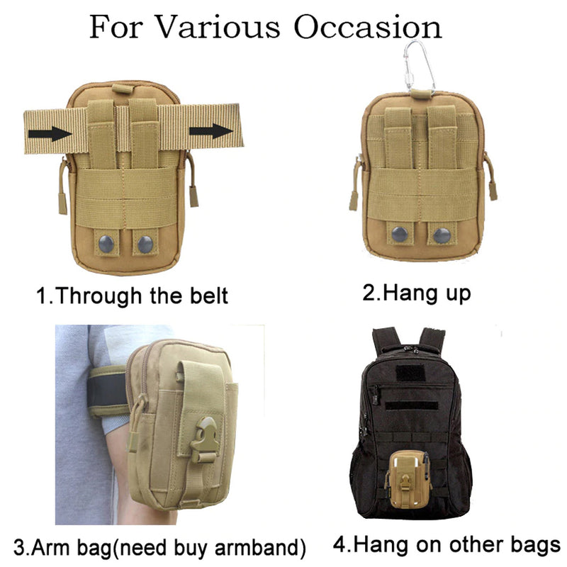 EBC Pouch Outdoors Bags Belt Waist Bag Case Pocket Camo Bag For Iphone & Accessories