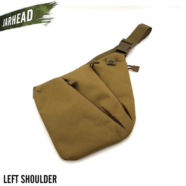 Multifunctional Concealed Tactical Storage Gun Bag Holster Men's Left Right Nylon Shoulder Bag Anti-theft Bag Chest Bag Hunting