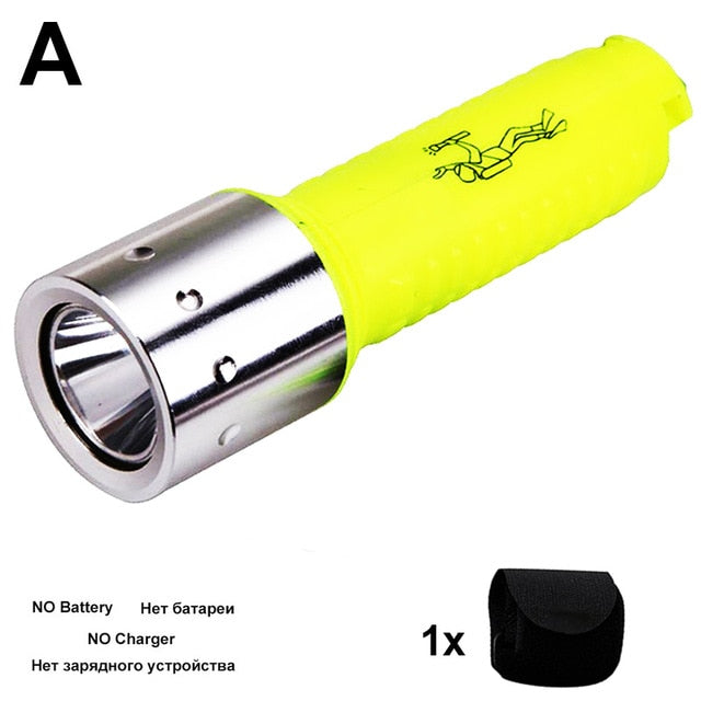 New Mini Q5 Waterproof Diver Flashlight/Torch Lights Portable Underwater LED Diving Flashlight EDC Flashlight