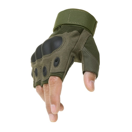 Outdoor Tactical Gloves Airsoft Sport Gloves Half Finger Type Military Men Combat Gloves Shooting Hunting Gloves