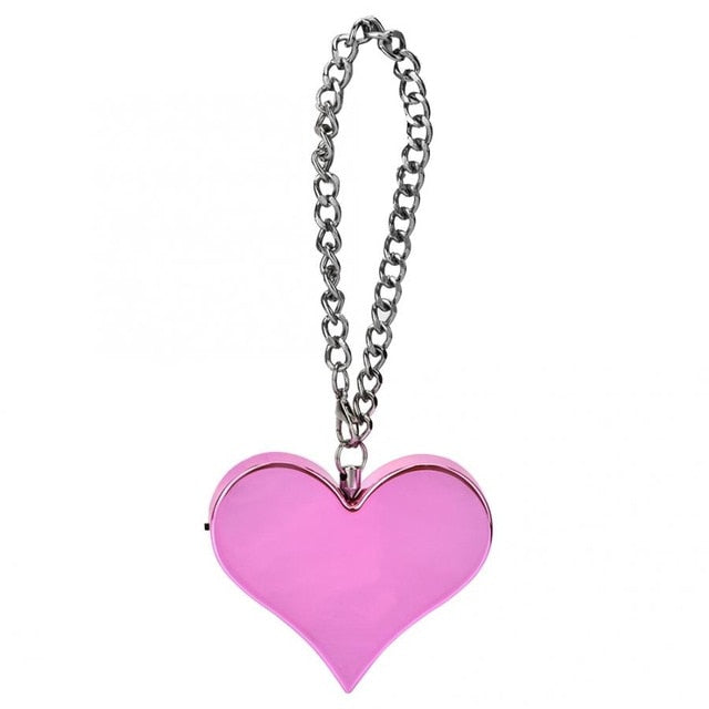 130DB Personal Security Alarm Heart Shape Personal Security Alarm Keychain Emergency Self Defense Siren Self Defense Alarm