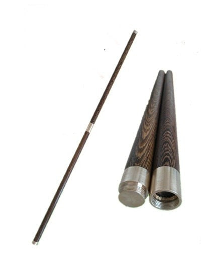 Wenge Hardwood Bo Staff Wushu Sticks Shaolin Sticks 2-section Qigong sticks Tai Chi Practice Tool