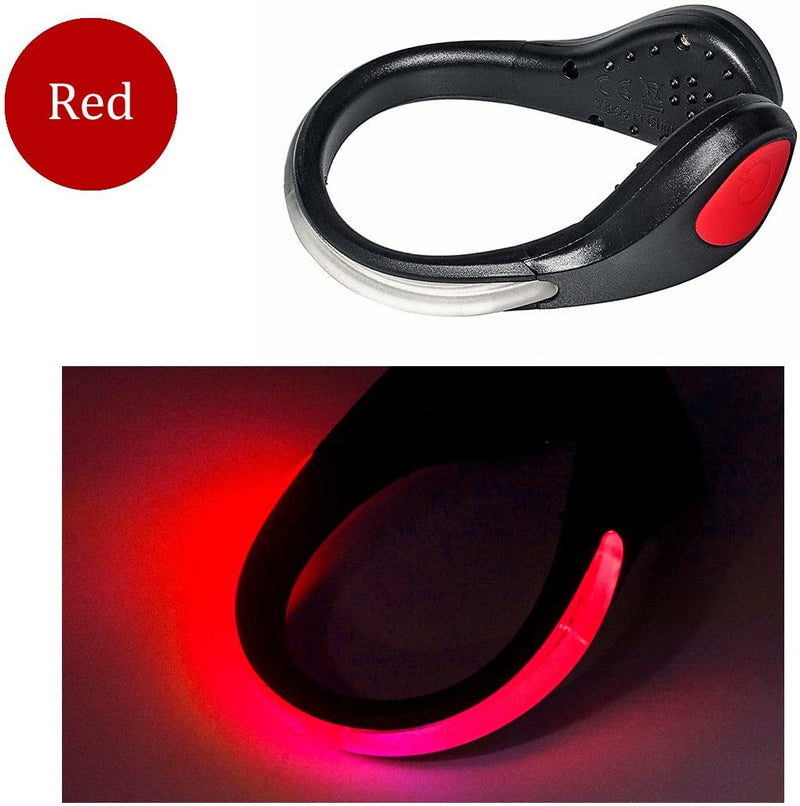 Reflective Color Changing LED Shoe Clip Light for Running, Jogging, Walking, Biking