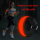 Reflective LED Armband USB Rechargeable Wristband Reflective Straps Tape Bracelets for Running, Cycling, Walking