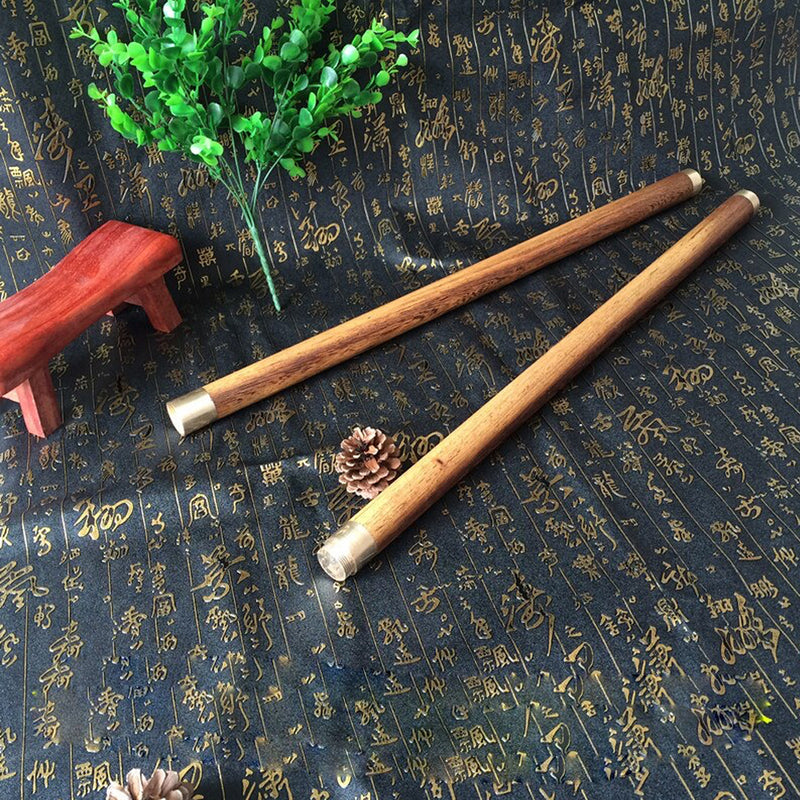 Wenge Hardwood Bo Staff Wushu Sticks Shaolin Sticks 2-section Qigong sticks Tai Chi Practice Tool