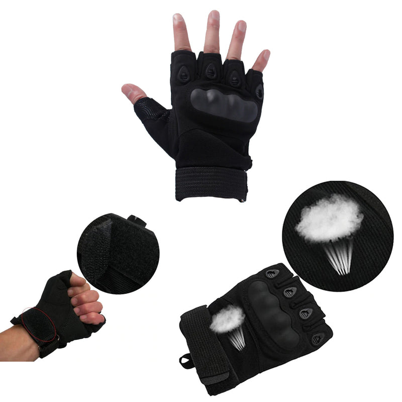 Outdoor Tactical Gloves Airsoft Sport Gloves Half Finger Type Military Men Combat Gloves Shooting Hunting Gloves