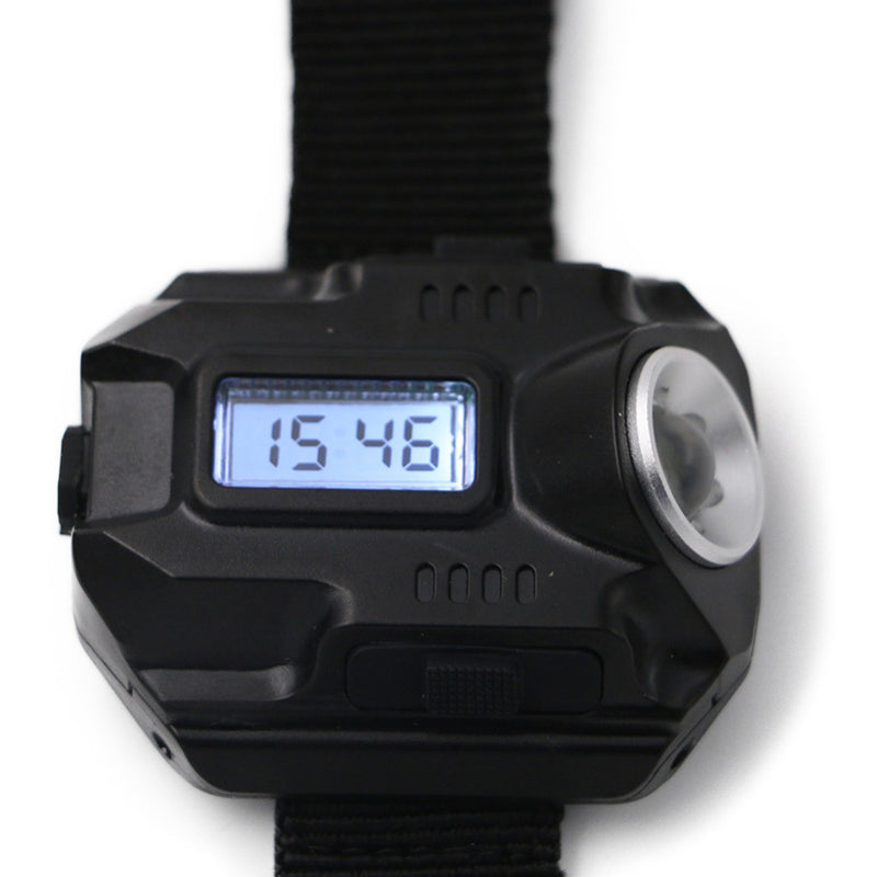 Flashlight Watches With High Power Rechargeable for Outdoor Fishing Dog Walking Garage