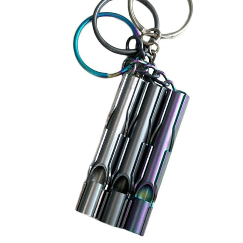 High Decibel Metal Stainless Steel Whistle Outdoor Sports Camping Traveling